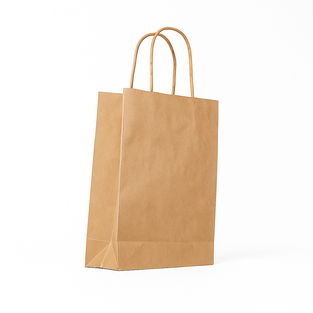 Bolsa Pequeña Kraft Natural (30 x 22 x 10 cm) – 100 g/m²
