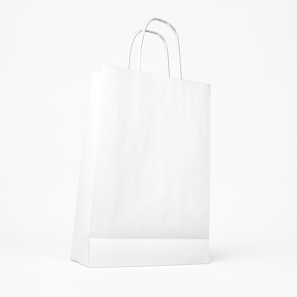 Bolsa Grande Kraft Blanca (45 x 34 x 13 cm) – 100 g/m²