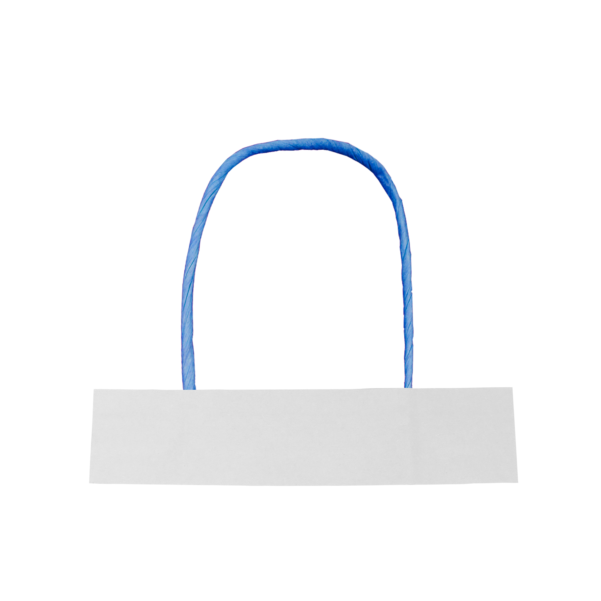 Manilla Azul Solapa Blanca - Manillas de Papel Kraft Personalizadas