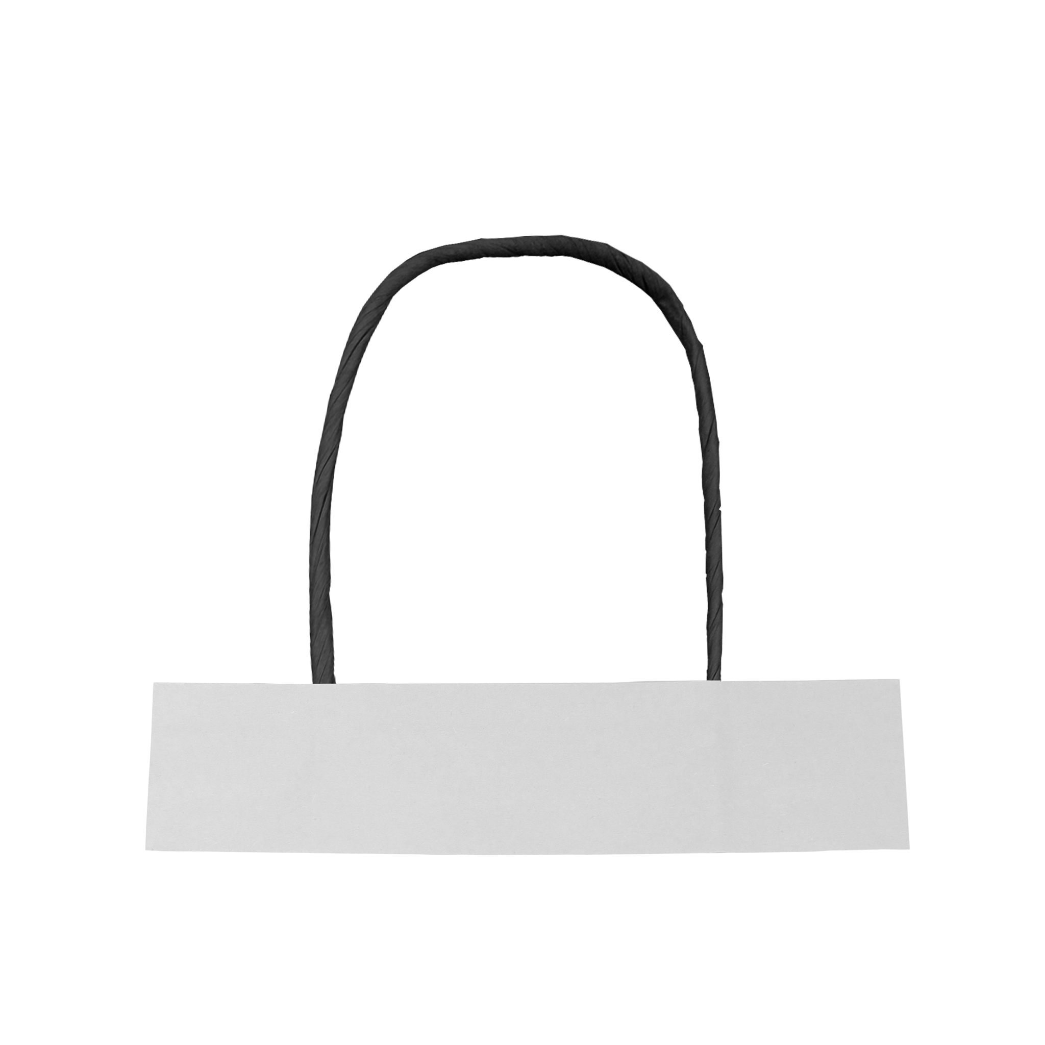 Manilla Negra Solapa Blanca - Manillas de Papel Kraft Personalizadas