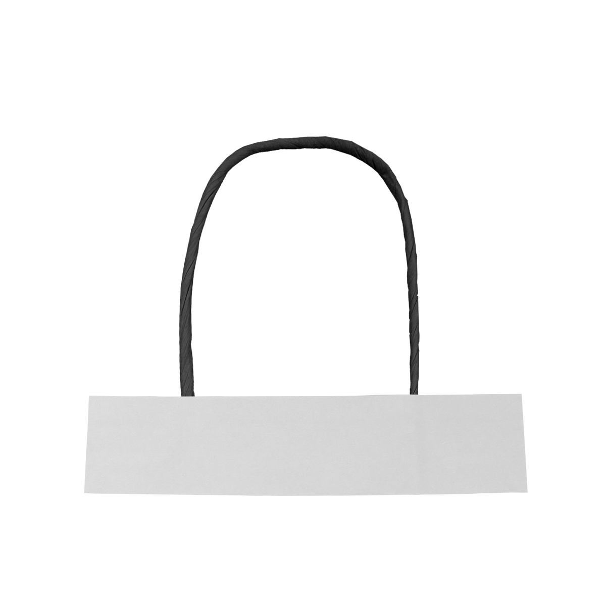 Manilla Negra Solapa Blanca - Manillas de Papel Kraft Personalizadas