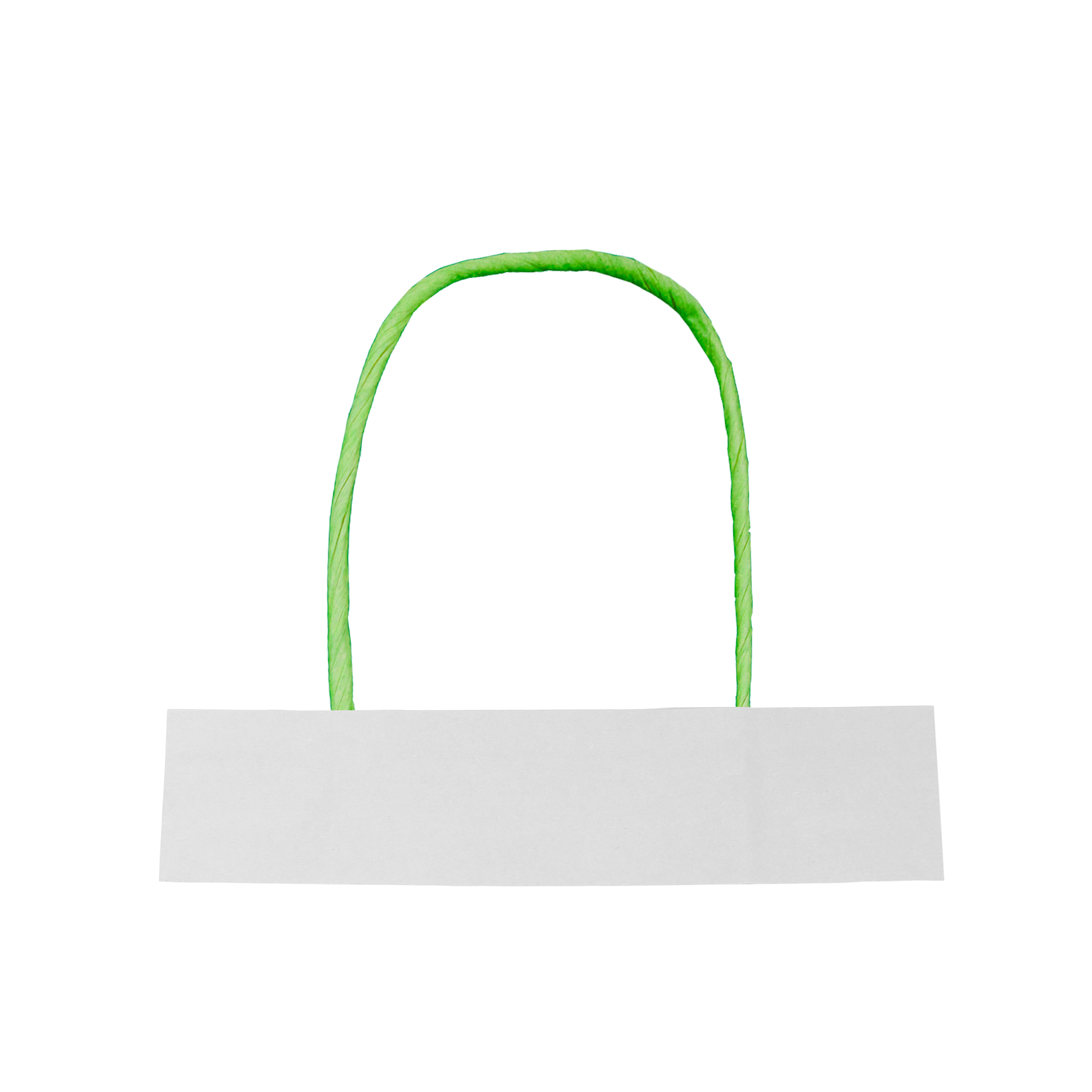 Manilla Verde Solapa Blanca - Manillas de Papel Kraft Personalizadas