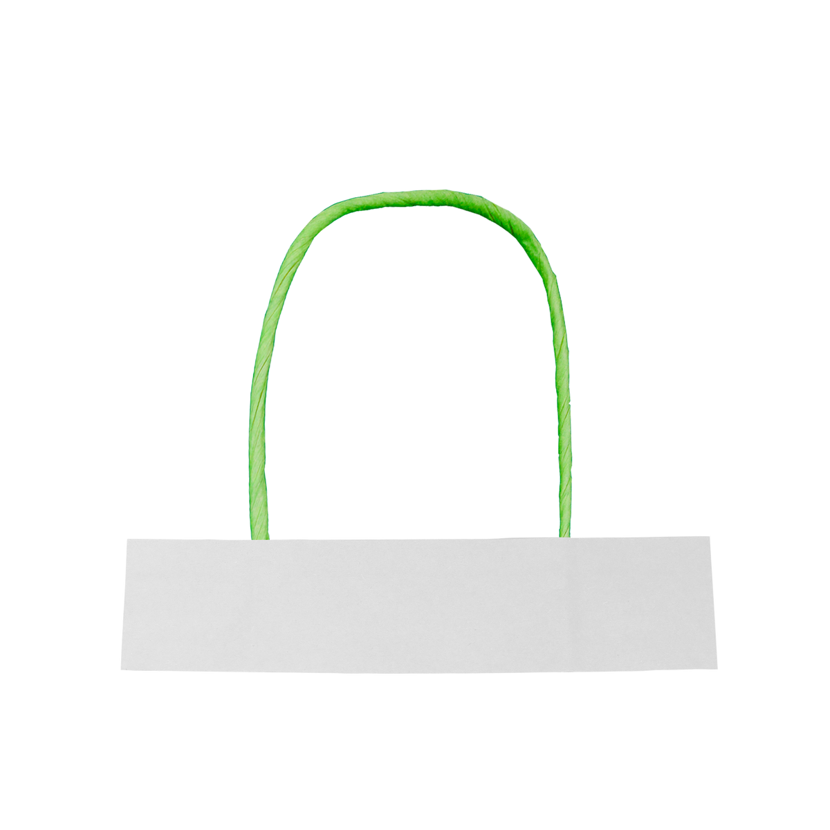 Manilla Verde Solapa Blanca - Manillas de Papel Kraft Personalizadas
