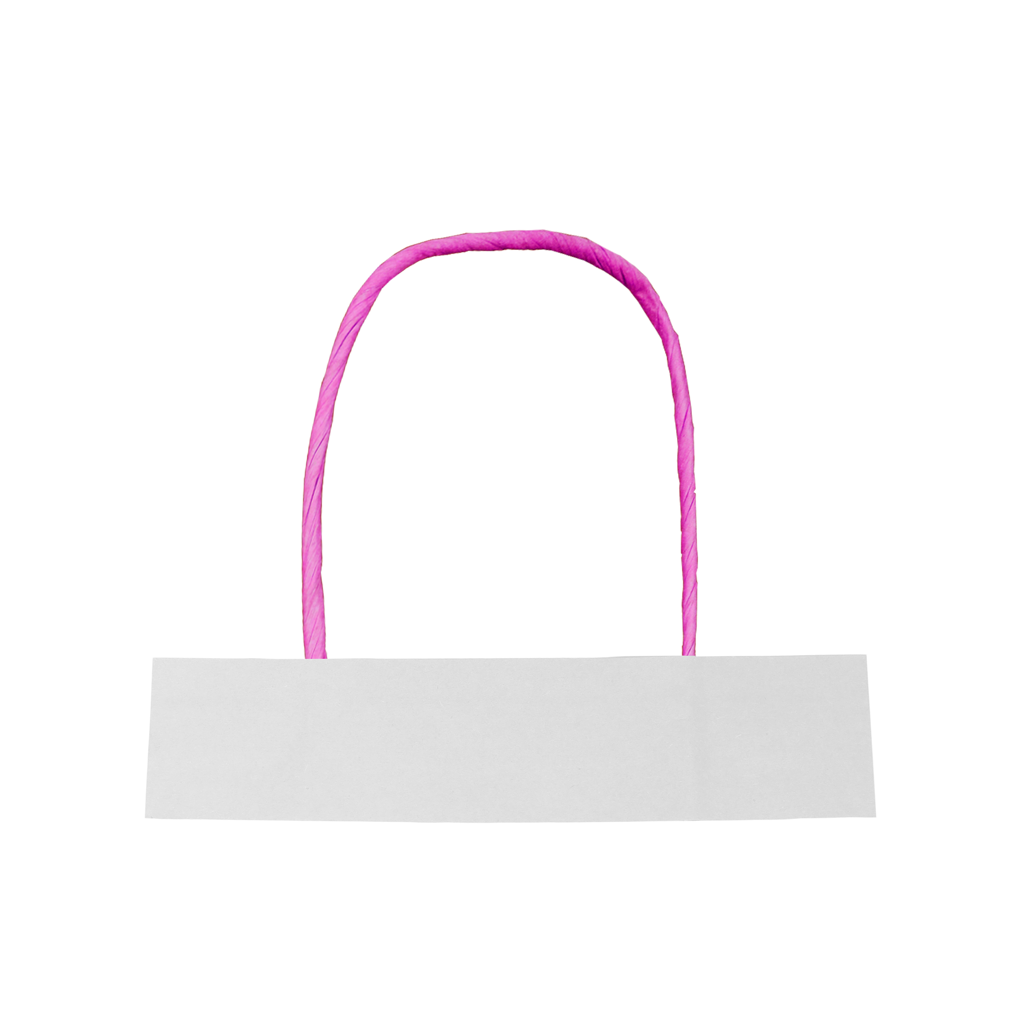 Manilla Rosada Solapa Blanca - Manillas de Papel Kraft Personalizadas