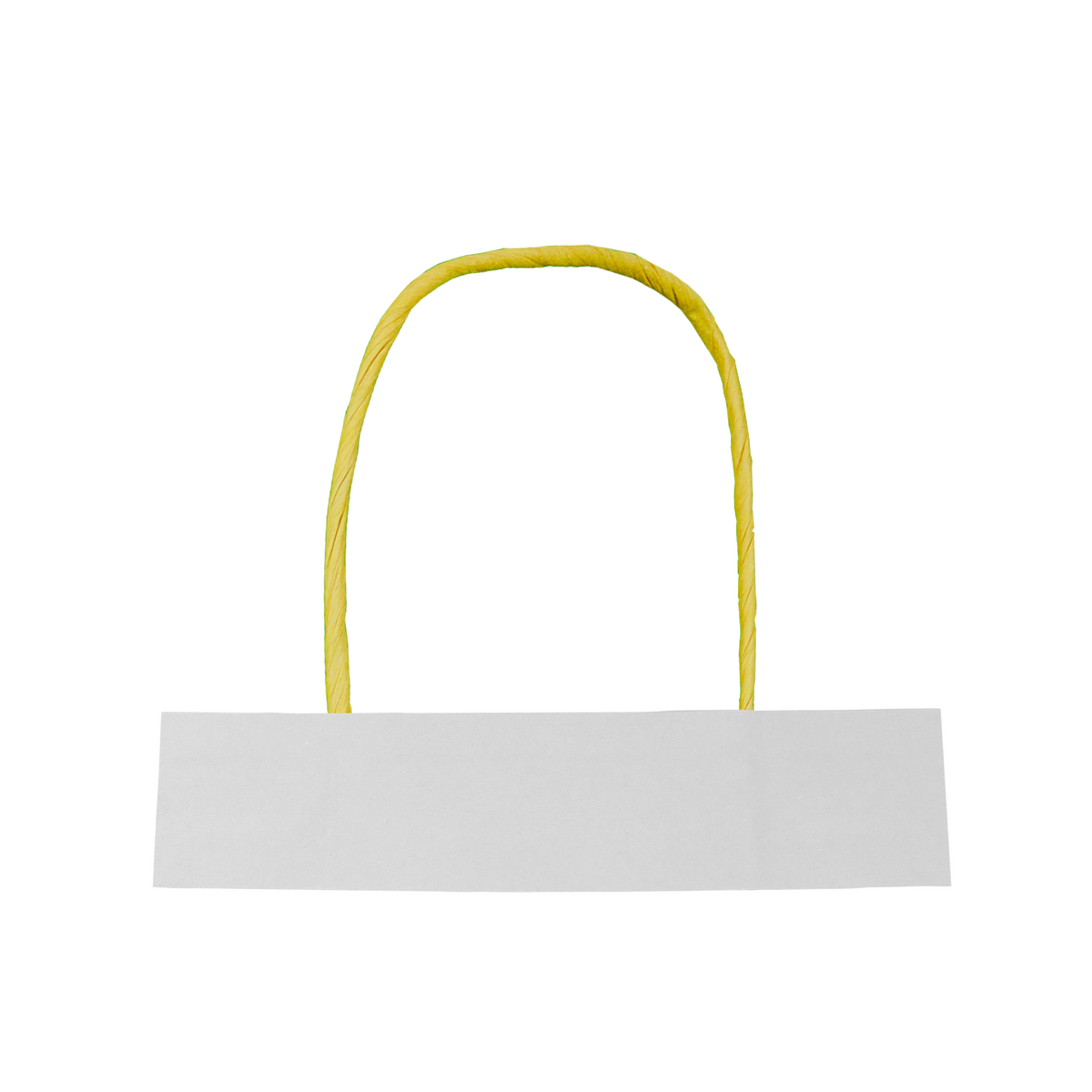 Manilla Amarilla Solapa Blanca - Manillas de Papel Kraft Personalizadas