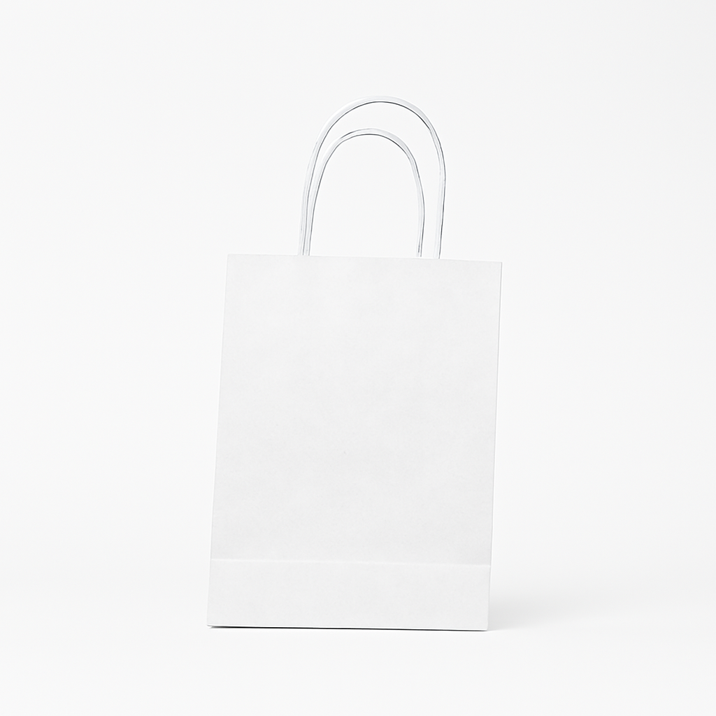 Bolsa Mini Kraft Blanca (22 x 20 x 8 cm) – 100 g/m²