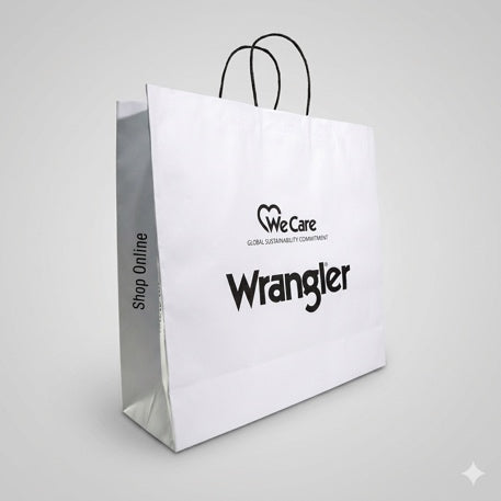 Bolsa Retail Kraft Blanco de Alta Capacidad