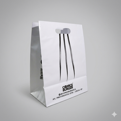 Bolsa Comics Burger - Manilla Troquelada